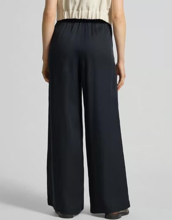 LANIUS Wide leg stoffen broek met elastische band - Foto 2