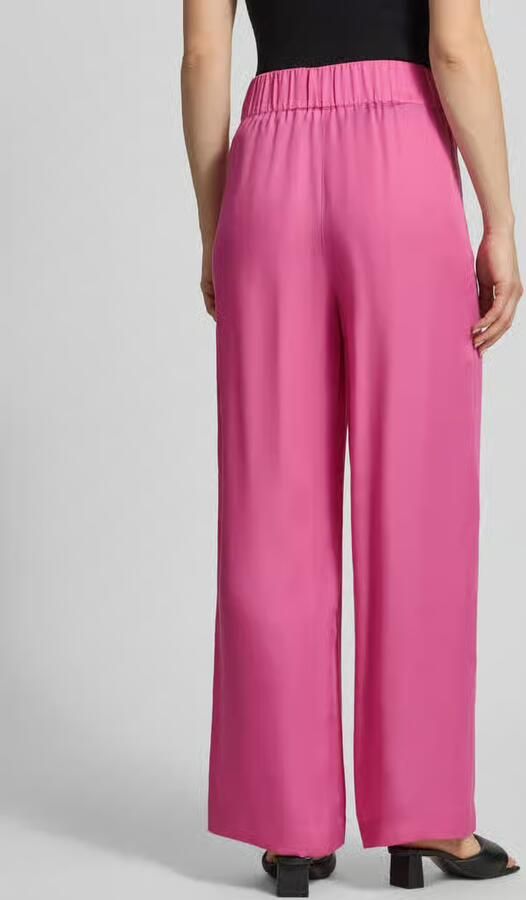 LANIUS Wide leg stoffen broek met elastische band - Foto 3