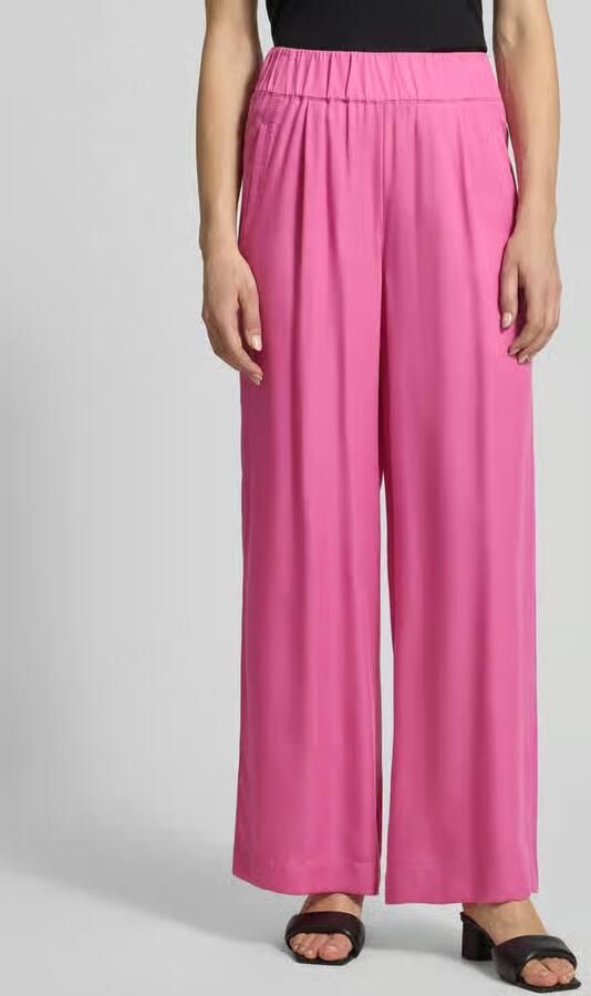 LANIUS Wide leg stoffen broek met elastische band - Foto 2