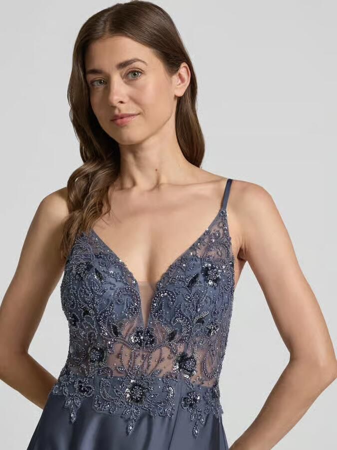 Laona Avondjurk met florale siersteentjes - Foto 2