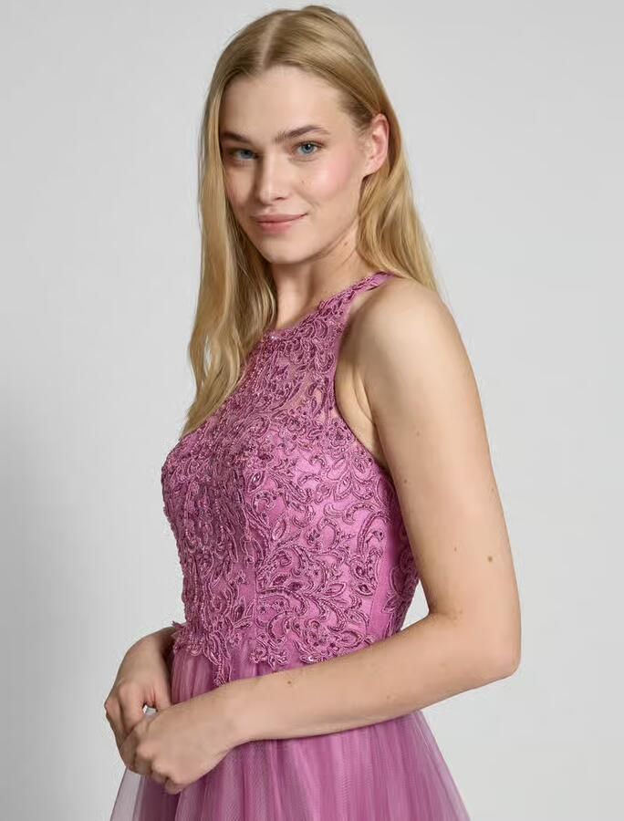 Laona avondjurk met siersteentjes