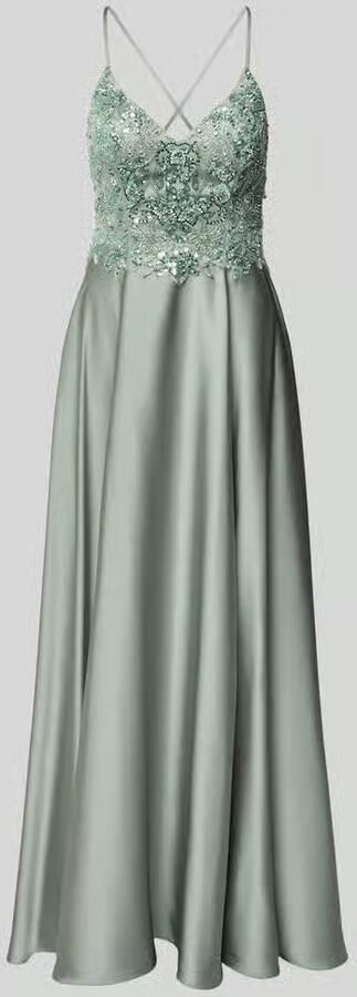 Laona Avondjurk met parels en V-hals - Foto 2