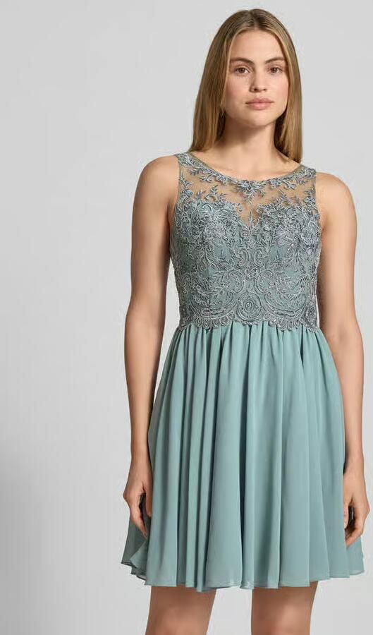 Laona Cocktailjurk van tule met strass-steentjes - Foto 3