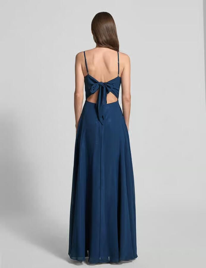 Laona midi-jurk met knoopdetail aan de achterkant