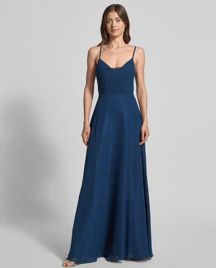 Laona midi-jurk met knoopdetail aan de achterkant - Foto 2