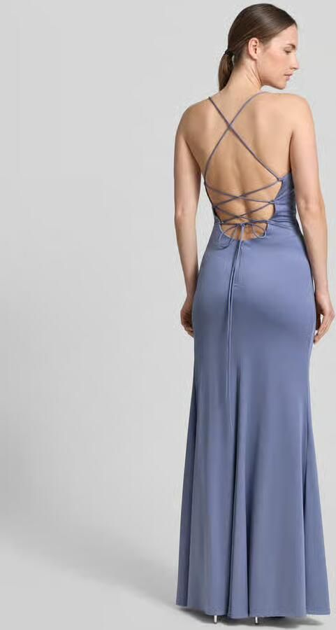 Laona slim fit avondjurk met plooien - Foto 3