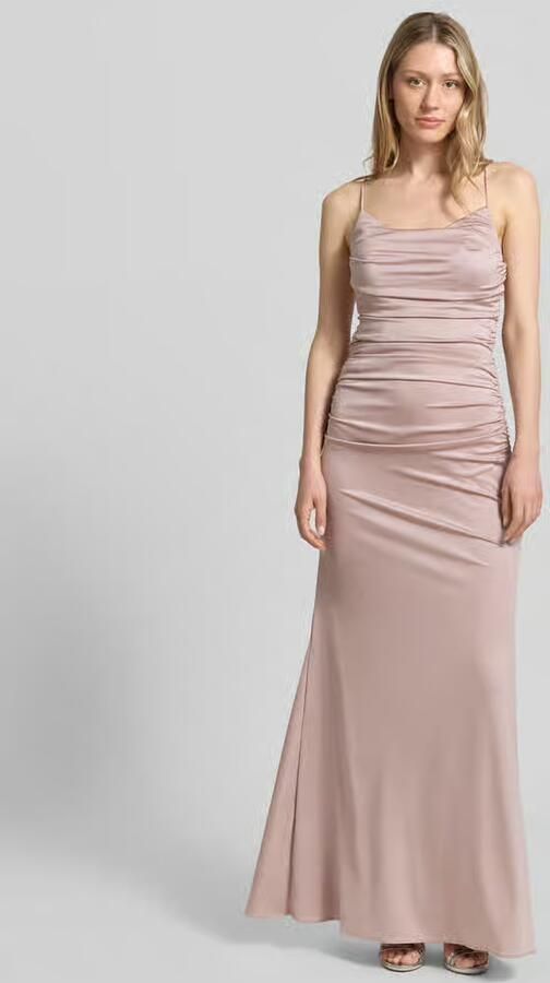 Laona slim fit avondjurk van satijn - Foto 2