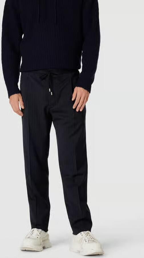Lardini broek met streepmotief - Foto 3