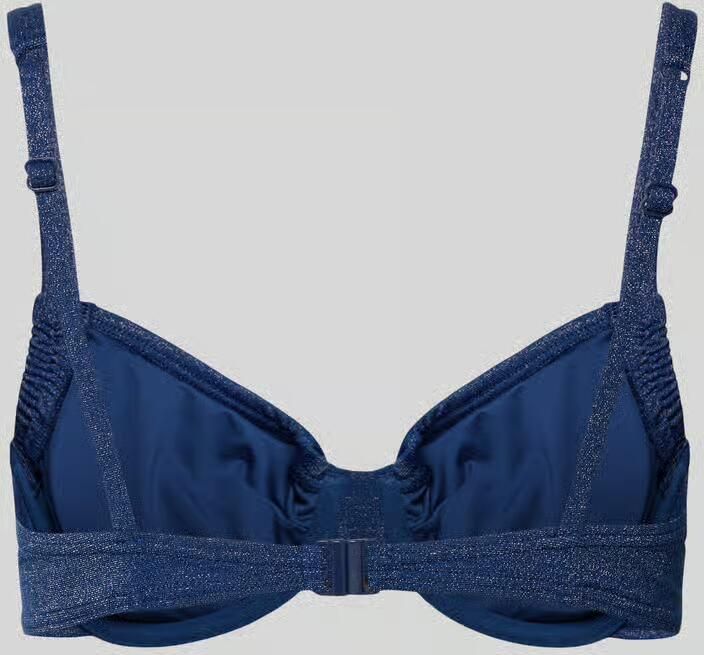 Lascana voorgevormde beugel bikinitop met lurex donkerblauw - Foto 7