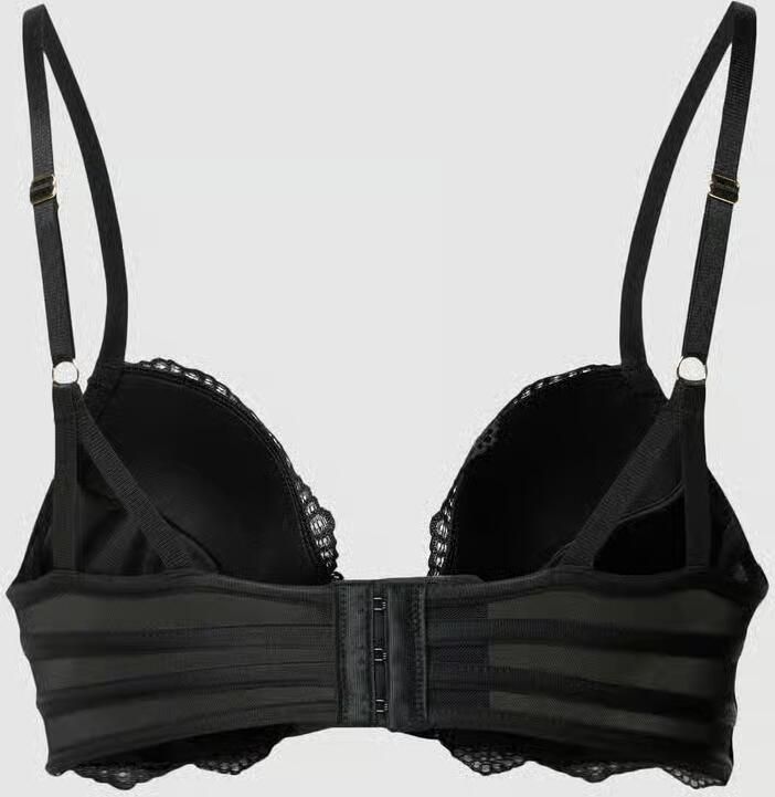 Lascana Push-up-bh Eleonora met fijne vetersluiting in satijnlook sexy lingerie amira-collectie - Foto 5