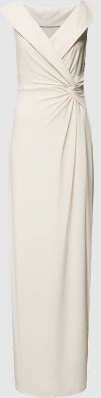 Lauren Ralph Lauren Avondjurk met knoopdetail model 'LEONIDAS'