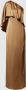 Ralph Lauren Gouden One-Shoulder Jurk met Wapperende Cape Beige Dames - Thumbnail 1