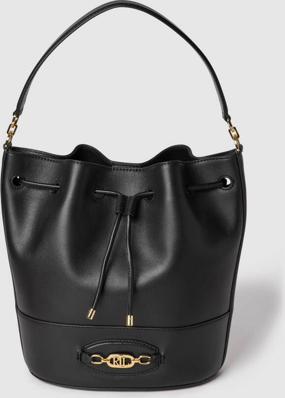 Lauren Ralph Lauren Bucket bag met labelapplicatie model 'OVAL CHAIN ANDIE'