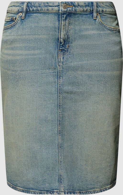Lauren Ralph Lauren Curve PLUS SIZE jeansrok met loopsplit model 'DANIELA'