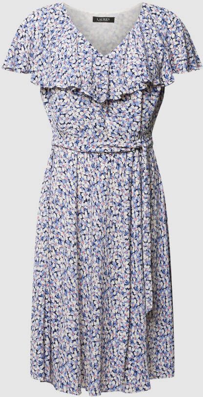 Lauren Ralph Lauren Curve PLUS SIZE midi-jurk met bloemenmotief model 'ROKSANA'