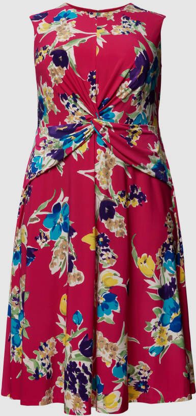 Lauren Ralph Lauren Curve PLUS SIZE midi-jurk met bloemenmotief model 'TESSANNE'