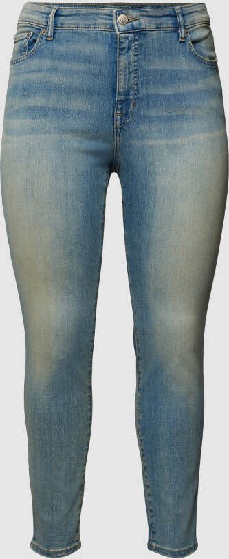 Lauren Ralph Lauren Curve PLUS SIZE tapered fit jeans met labelpatch model 'ANKLE-SKINNY'