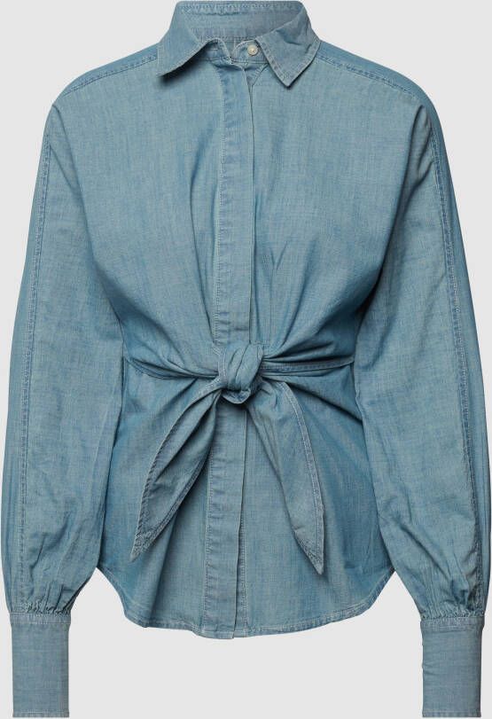Lauren Ralph Lauren Jeansblouse met knoopdetail