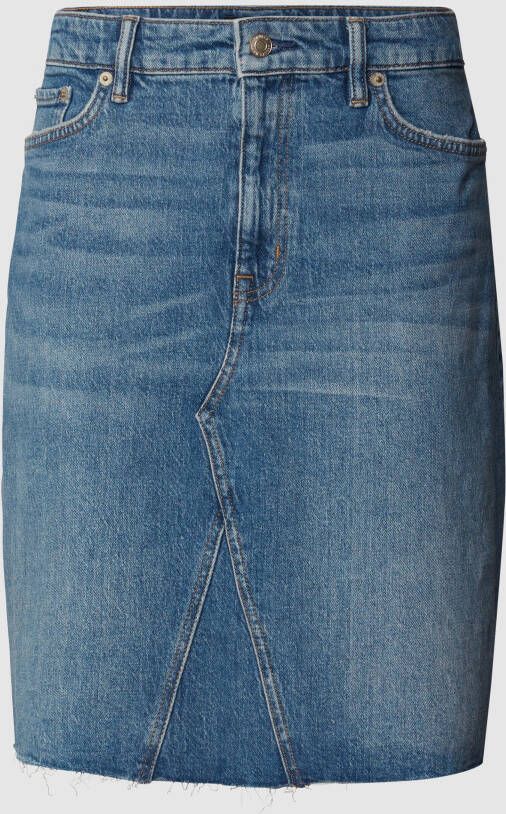 Lauren Ralph Lauren Knielange jeansrok met labeldetails