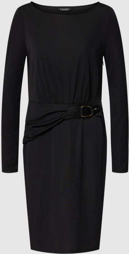Lauren Ralph Lauren Knielange jurk met garnering in riemlook model 'GYORGY'