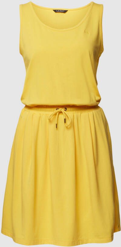 Lauren Ralph Lauren Knielange jurk met labelstitching