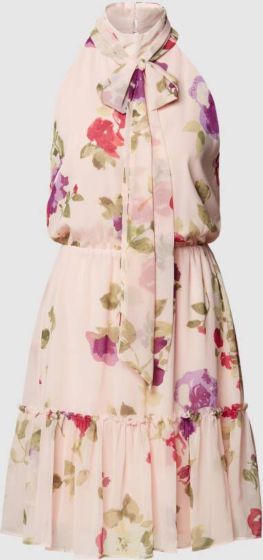 Lauren Ralph Lauren Knielange jurk met strik en all-over bloemenmotief