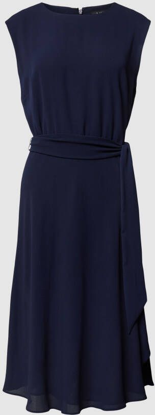 Lauren Ralph Lauren Knielange jurk met strikceintuur model 'VILODIE'