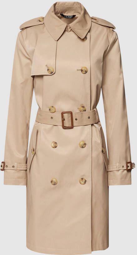 Lauren Ralph Lauren Lange jas met labeldetails