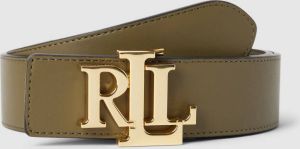 Lauren Ralph Lauren Leren riem met pinsluiting in metallic model 'REV'