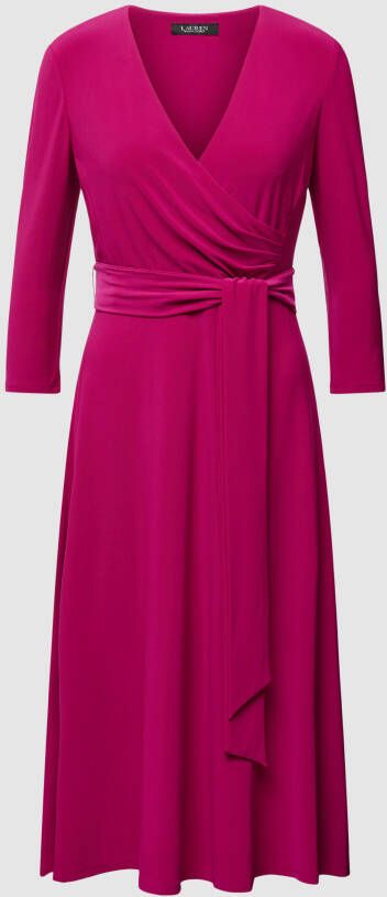 Lauren Ralph Lauren Midi-jurk in wikkellook model 'CARLYNA'