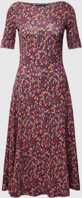 Lauren Ralph Lauren Midi-jurk met all-over bloemenmotief model 'MUNZIE'