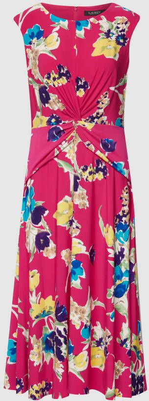 Lauren Ralph Lauren Midi-jurk met all-over bloemenmotief model 'Tessanne'