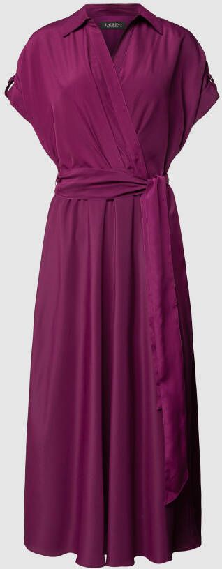 Lauren Ralph Lauren Midi-jurk met strikceintuur model 'FRATILLIO'