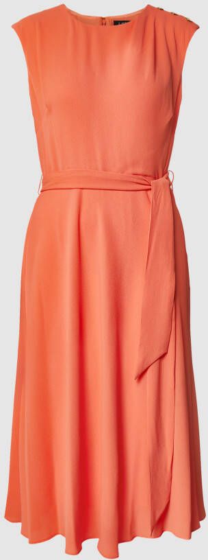 Lauren Ralph Lauren Midi-jurk met tailleriem model 'MARENDA'
