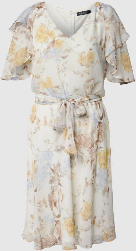 Lauren Ralph Lauren Mini-jurk met volants en riem