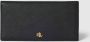 Ralph Lauren Saffiano Leren Slimme Portemonnee met Zakken Black Dames - Thumbnail 1