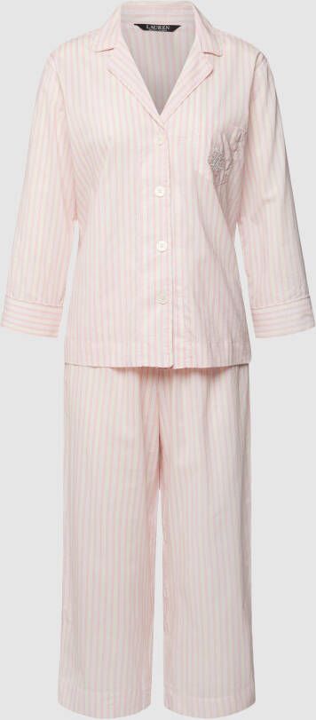 Lauren Ralph Lauren Pyjama met streepmotief model 'COTTON WOVEN'