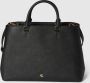 Ralph Lauren Dames Tas Lauren Hanna 37-Satchel-Large Zwart Black Dames - Thumbnail 1