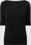 Ralph Lauren Katoenen Jersey T-shirt met Boothals Black Dames - Thumbnail 2