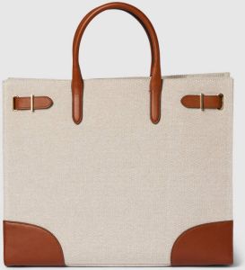 Lauren Ralph Lauren Tote bag met contrastdetails model 'DEVYN'
