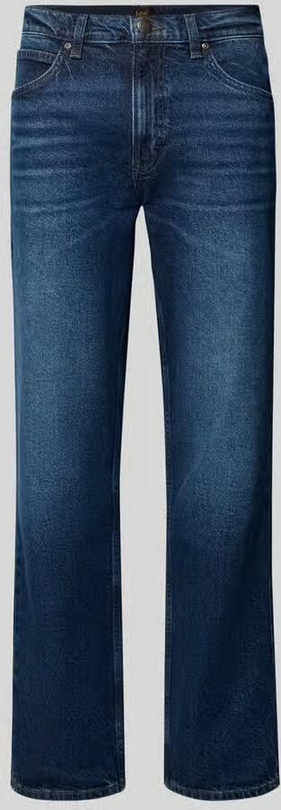 Lee Regular straight fit jeans met used-wassing