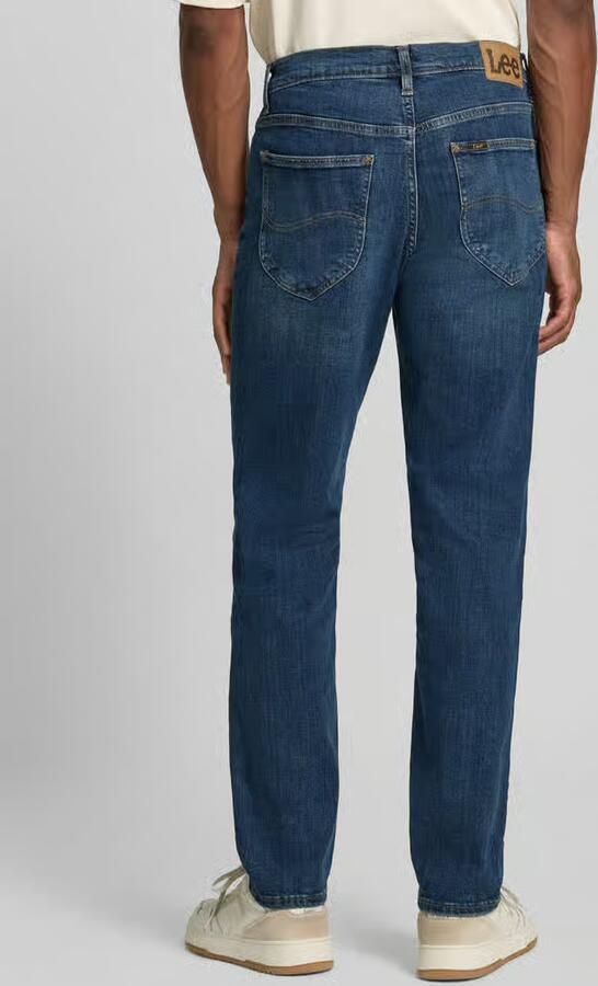 Lee tapered fit jeans van katoenmix model 'David' - Foto 3