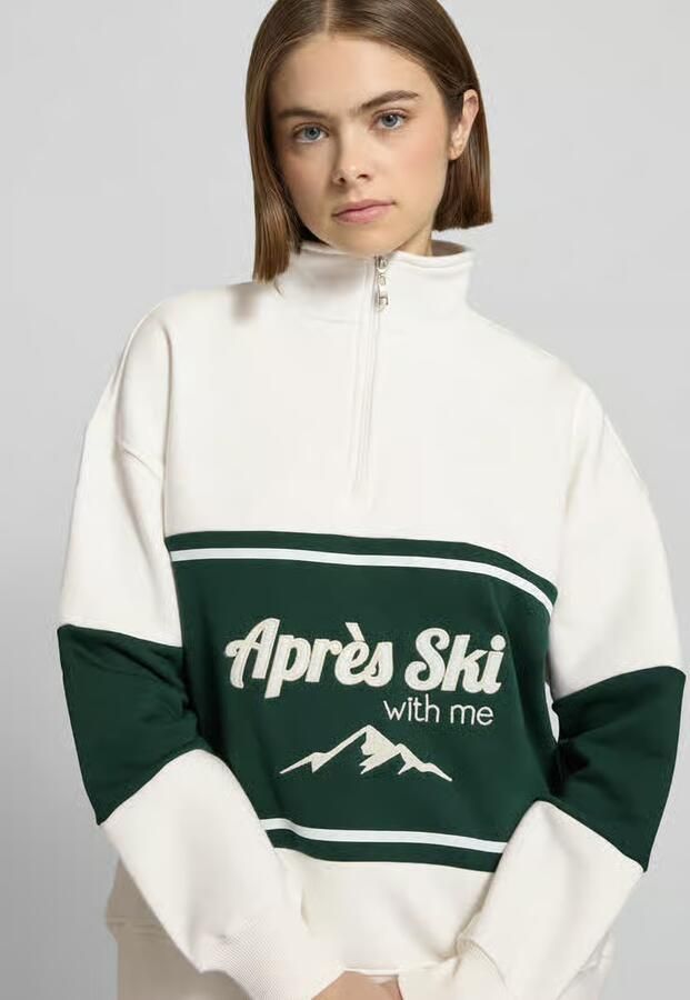 LeGer Relaxed fit sweatshirt met opstaande kraag model 'Jenny'