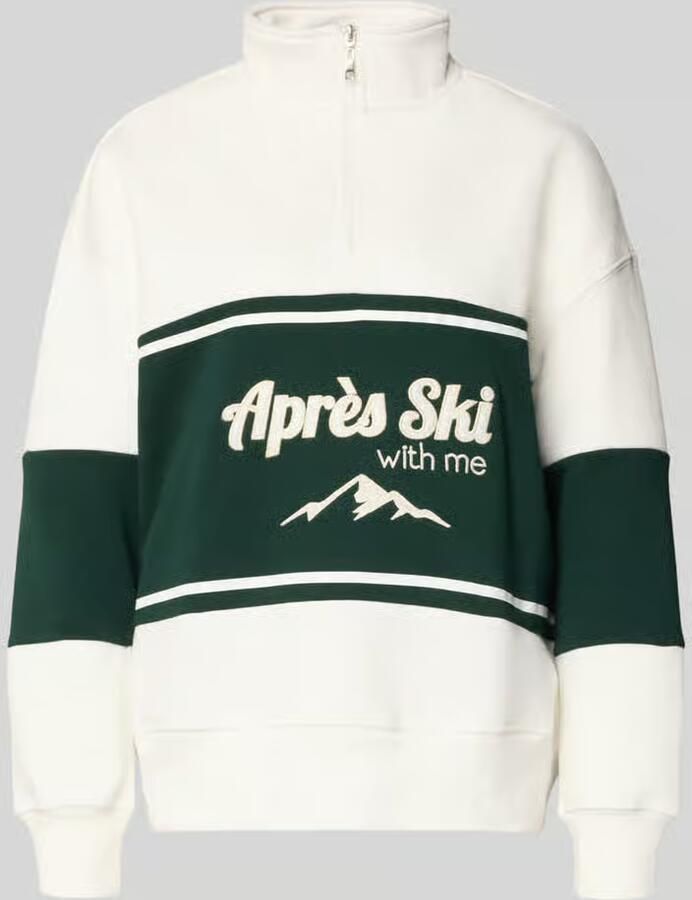 LeGer Relaxed fit sweatshirt met opstaande kraag model 'Jenny' - Foto 2