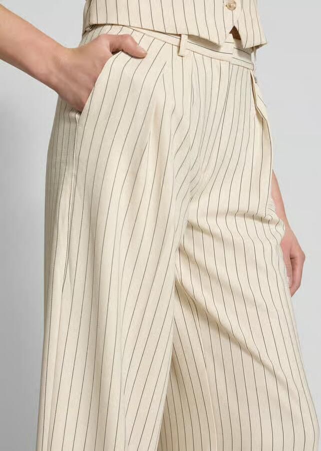 LeGer by Lena Gercke Wide leg stoffen broek met bandplooien model 'Elaine'