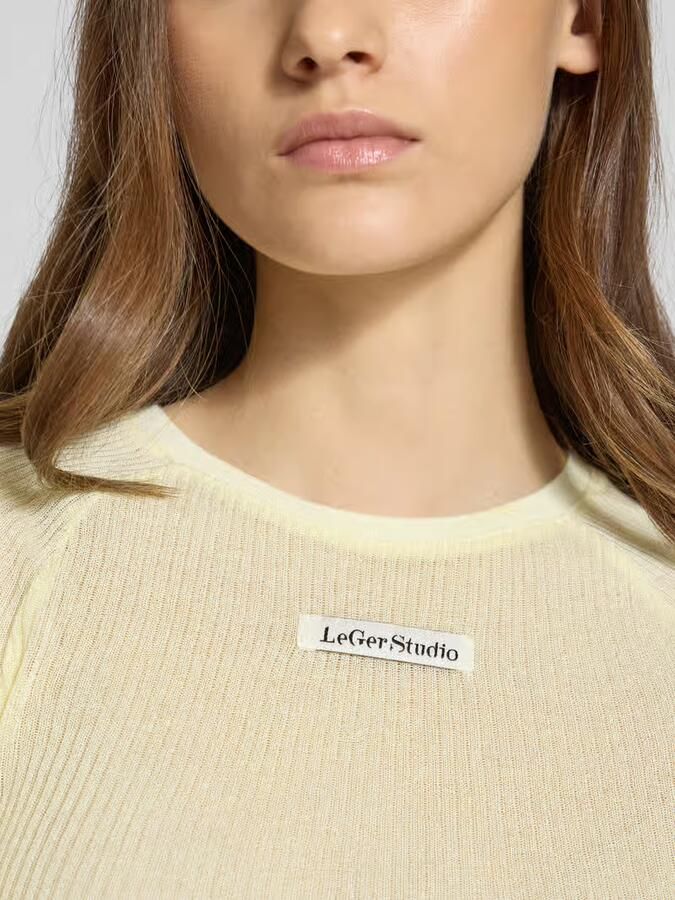 LeGer Gebreide pullover met 1 2-mouwen model 'Abby'