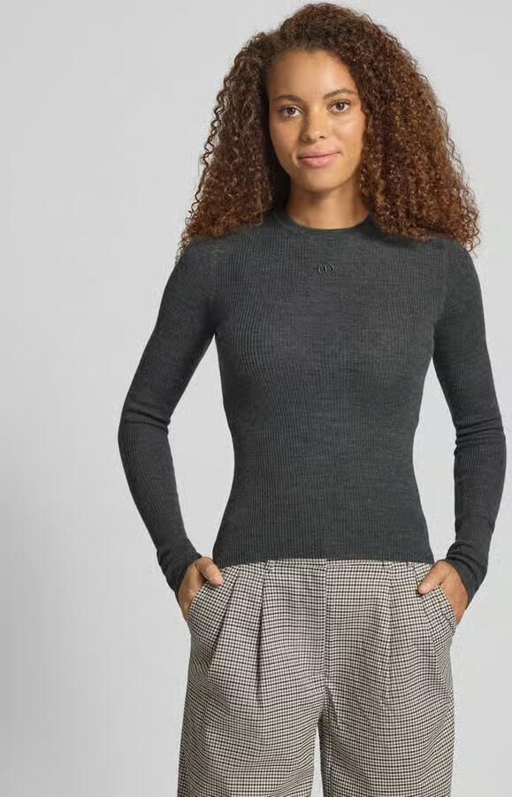 LeGer Gebreide pullover van wol met stitching model 'Corin Jumper' - Foto 2