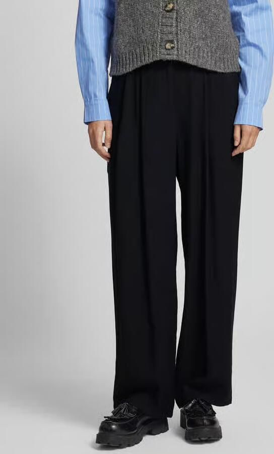 LeGer Loose fit stoffen broek met bandplooien model 'Cassidy' - Foto 2