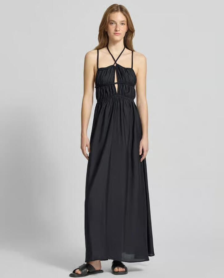 LeGer Maxi-jurk van viscosemix met gevlochten detail model 'Hanke' - Foto 2