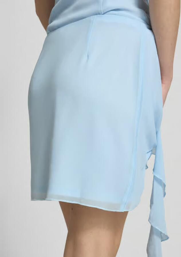 LeGer Minirok van chiffon met volant model 'Ludmilla'